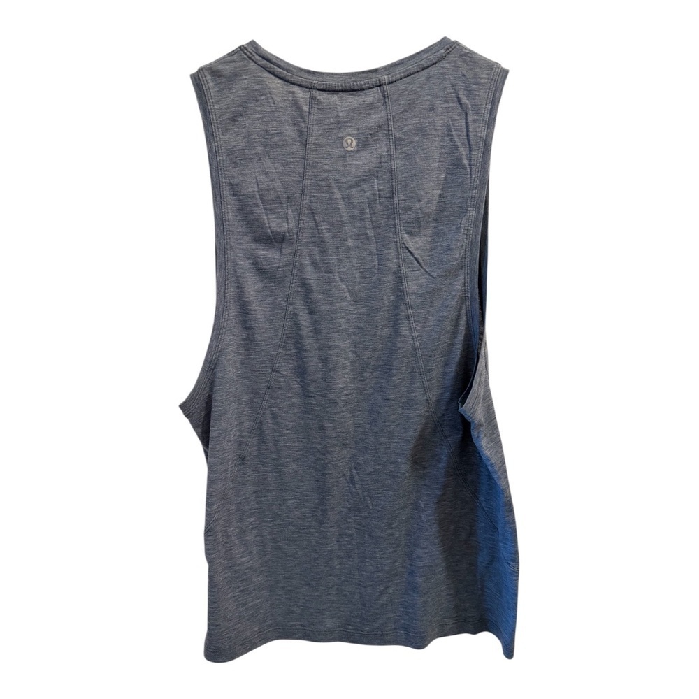 Lululemon Box It Out Tank, Size 8, Like New, Heathered Night Tide - Picture 6 of 7